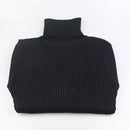Ribbed Turtleneck Warm Sweater-Black-One Size-JadeMoghul Inc.
