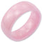 Rings And Bands Ceramic Rings Pink Ceramic Dome Court Ring Titanium