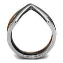 Women's Band Rings TK2649 Three Tone Stainless Steel Ring