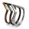 Rings And Bands Women's Band Rings TK2649 Three Tone Stainless Steel Ring Alamode Fashion Jewelry Outlet