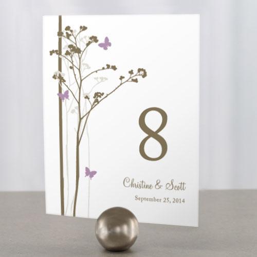 Romantic Butterfly Table Number Numbers 85-96 Plum (Pack of 12)-Table Planning Accessories-Lavender-85-96-JadeMoghul Inc.