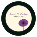 Romantic Elegance Large Sticker Indigo Blue (Pack of 1)-Wedding Favor Stationery-Plum-JadeMoghul Inc.