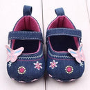 ROMIRUS Babies Shoes Girl Chaussures Bebes Fille Sapato Menina Newborn Vintage Canvas Embroidery Sneakers Booties bebek ayakkabi-Blue-2.5-JadeMoghul Inc.