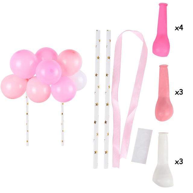 Rose Gold Confetti Balloon Cake Toppers AExp