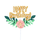 Rose Gold Confetti Balloon Cake Toppers AExp