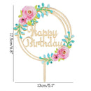 Rose Gold Confetti Balloon Cake Toppers AExp