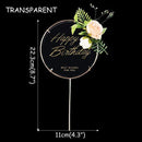 Rose Gold Confetti Balloon Cake Toppers AExp