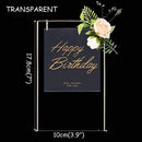 Rose Gold Confetti Balloon Cake Toppers AExp