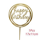 Rose Gold Confetti Balloon Cake Toppers AExp