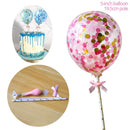Rose Gold Confetti Balloon Cake Toppers AExp