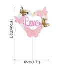 Rose Gold Confetti Balloon Cake Toppers AExp