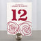 Rose Table Number Numbers 85-96 Plum (Pack of 12)-Table Planning Accessories-Saffron Yellow-49-60-JadeMoghul Inc.