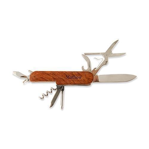Rose Wood Handle Multi-Functional Knife (Pack of 1)-Personalized Gifts for Men-JadeMoghul Inc.