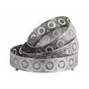 Round Tray with Mirror Surface and Sunburst Design Set of 3- Silver- Benzara-Decorative Trays-Silver-JadeMoghul Inc.