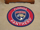 Roundel Mat Round Area Rugs NHL Florida Panthers Roundel Mat 27" diameter FANMATS