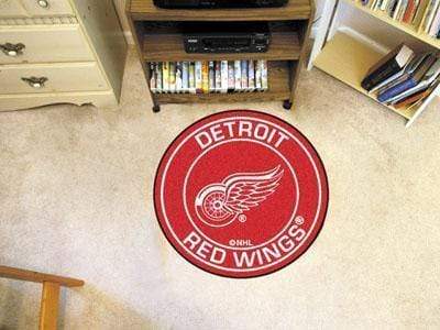 Roundel Mat Round Rugs For Sale NHL Detroit Red Wings Roundel Mat 27" diameter FANMATS