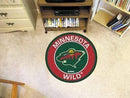 Roundel Mat Round Rugs For Sale NHL Minnesota Wild Roundel Mat 27" diameter FANMATS