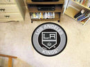 Roundel Mat Round Rugs NHL Los Angeles Kings Roundel Mat 27" diameter FANMATS