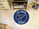 Roundel Mat Round Rugs NHL St Louis Blues Roundel Mat 27" diameter FANMATS