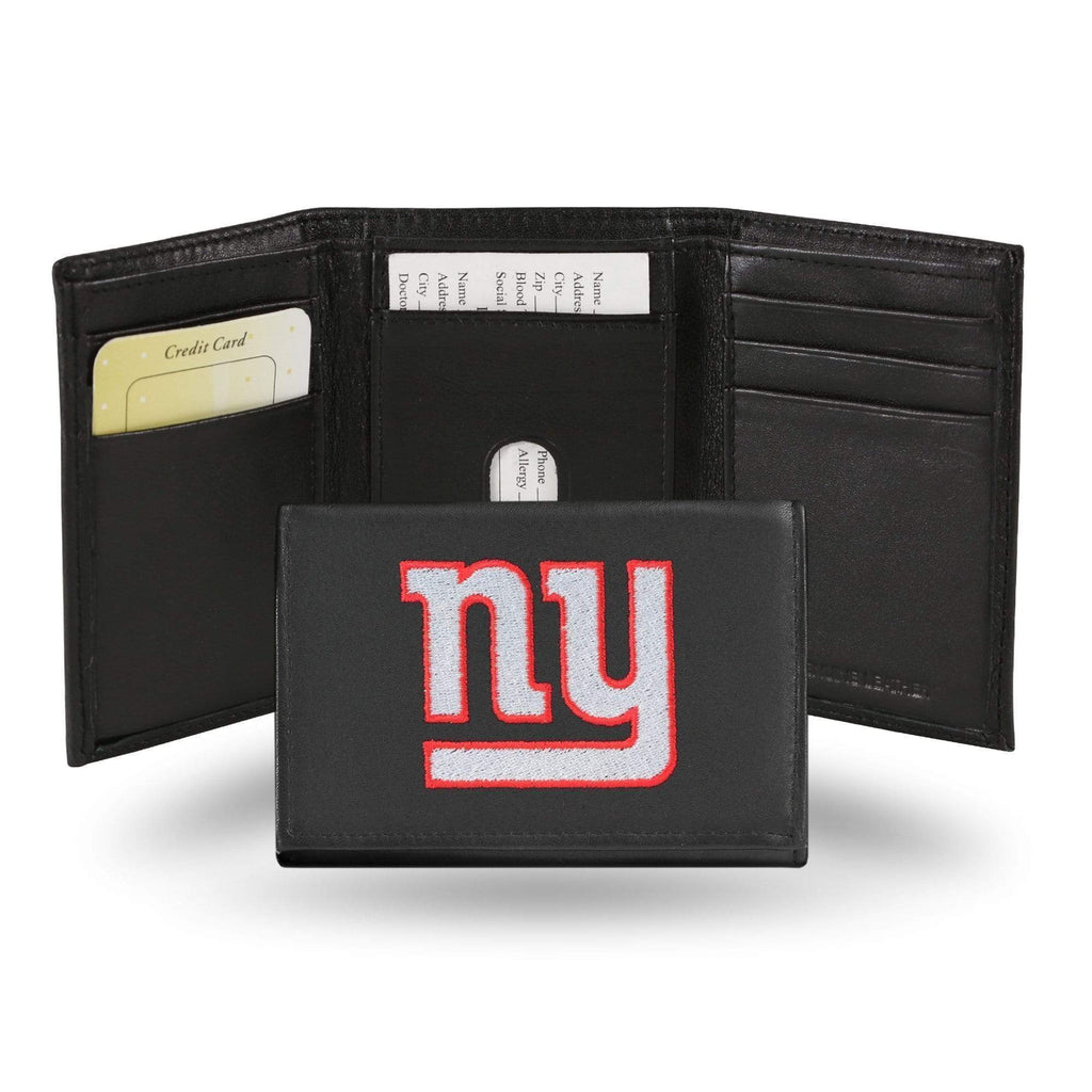 New York Jets Deluxe Leather Tri-fold Wallet Packaged in Gift Box