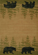 Rugs Affordable Rugs 22" x 32" x 0.47" Beige Polypropylene Accent Rug 8996 HomeRoots