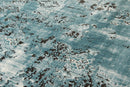 Rugs Affordable Rugs - 63" x 84" x 0.43" Aqua Polypropylene/Polyester Area Rug HomeRoots