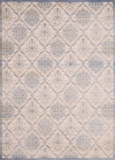 Rugs Affordable Rugs 63" x 86" x 0.31" Light Blue Polyester /Olefin Area Rug 8688 HomeRoots