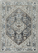 Rugs All Modern Rugs - 26" X 83" X 0.'25" Grey Polyester Rug HomeRoots