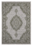 Rugs Aqua Rug 63" x 90" x 0.04" Green Polypropylene Area Rug 6895 HomeRoots