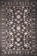 Rugs Area Rugs 63" x 86" x 0.43" Dark Taupe Polypropylene/Polyester Area Rug 8211 HomeRoots