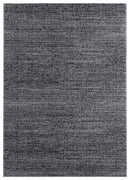 Rugs Area Rugs Near Me 39" x 59" x 1.2" Smoke Microfiber Polyester Mat Rug 1700 HomeRoots