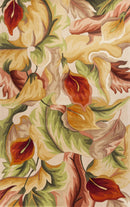 Rugs Area Rugs On Sale 30" x 50" Wool Ivory Area Rug 4026 HomeRoots