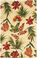 Rugs Area Rugs On Sale 30" x 50" Wool Ivory Area Rug 4035 HomeRoots