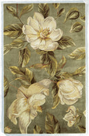 Rugs Area Rugs On Sale 30" x 50" Wool Sage Area Rug 4033 HomeRoots