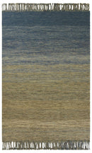 Rugs Area Rugs On Sale 5' x 8' Wool Ocean Area Rug 4137 HomeRoots