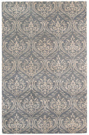 Rugs Area Rugs On Sale 5" X8" X 0.5" Gray Wool Area Rug 4069 HomeRoots