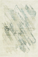 Rugs Bathroom Runner Rug 2'2" x 7'6" Runner Polypropylene Ivory/Grey Area Rug 3875 HomeRoots