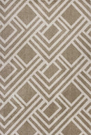 Rugs Beige Area Rugs 5'3" x 7'7" UV-treated Polypropylene Beige Area Rug 4075 HomeRoots
