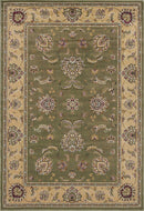 Rugs Beige Rug - 9'10" X 13'2" Polypropylene Sage/Beige Area Rug HomeRoots