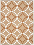 Rugs Best Rugs - 22" x 36" x 1.2" Beige Microfiber Accent Rug HomeRoots