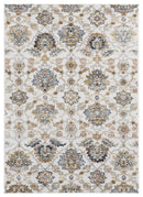 Rugs Best Rugs 94" x 126" 0.79" Beige Microfiber/Polyester Area Rug 781 HomeRoots