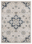 Rugs Best Rugs 94" x 126" 0.79" Beige Microfiber/Polyester Area Rug 794 HomeRoots