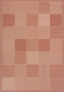 Rugs Big Area Rugs - 94" x 126" Terracotta Polypropylene/Olefin Oversize Rug HomeRoots