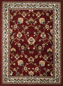 Rugs Big Area Rugs - 94" x 126" x 0.3" Scarlet Olefin Oversize Rug HomeRoots