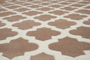 Rugs Big Rugs - 94" x 126" x 0.47" Taupe Polyester Oversize Rug HomeRoots