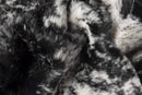 Rugs Black and White Rug - 0.8" x 60" x 51" Acrylic Plush, Polyester S&P Black White Rug HomeRoots