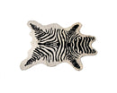 Rugs Black and White Rug - 63" x 90" Zebra Black And White Faux Hide - Area Rug HomeRoots