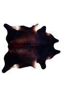 Rugs Black and White Rug - 72" x 84" Black and White, Cowhide - Rug HomeRoots