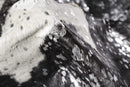 Rugs Black and White Rug - 72" x 84" Silver, Black & White, Cowhide - Rug HomeRoots