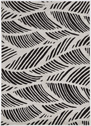 Rugs Black and White Rug - 91" X 130" X 0.'5" Black/White Polypropylene Rug HomeRoots